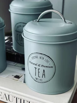 VIAMAJA Kaffe Og Te Tilbehør|Køkken Opbevaring<Opbevaringskrukker 3 stk - Dusty green