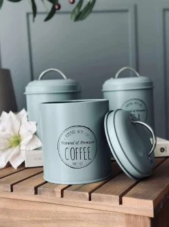 VIAMAJA Kaffe Og Te Tilbehør|Køkken Opbevaring<Opbevaringskrukker 3 stk - Dusty green