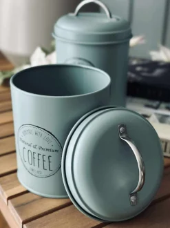 VIAMAJA Kaffe Og Te Tilbehør|Køkken Opbevaring<Opbevaringskrukker 3 stk - Dusty green