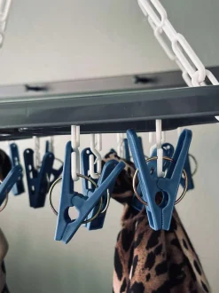 VIAMAJA Tilbehør Til Badeværelse|Vasketøjskurve<Ophæng med klemmer - Blue