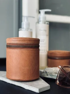 VIAMAJA Tilbehør Til Badeværelse|Smykkeopbevaring<Organiser Leather - Medium cognac