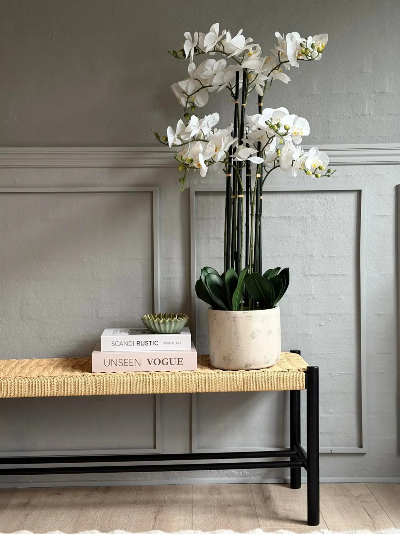 VIAMAJA Blomster|Interiør<Orkidé i Potte 105 cm - Hvid