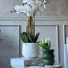 VIAMAJA Blomster|Interiør<Orkidé i Potte 65 cm - Hvid