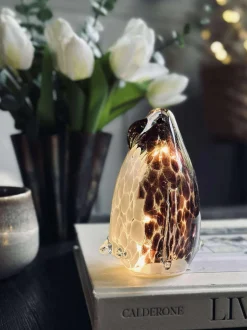 VIAMAJA Lysestager|Led Jul<Pingvin med led lys