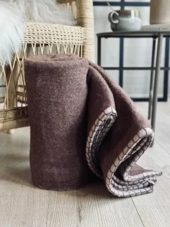 VIAMAJA Tæpper Og Puder<Plaid 100 % uld - Dark rose