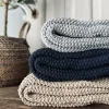 VIAMAJA Tæpper Og Puder<Plaid Perlestrik - Navy