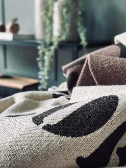 VIAMAJA Tæpper Og Puder|Restparti<Plaid recycling bomuld - Coffee