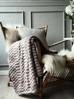 VIAMAJA Tæpper Og Puder<Plaid SUPER SOFT - Taupe