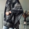 VIAMAJA Poncho<Poncho Black boheme