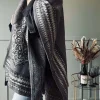 VIAMAJA Poncho<Poncho Grey boheme