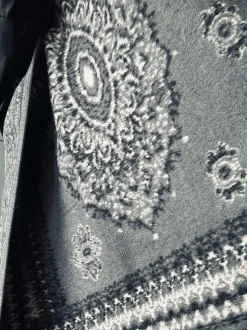 VIAMAJA Poncho<Poncho Grey boheme