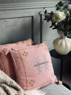 VIAMAJA Tæpper Og Puder|Puder Og Kurve<Pude med fyld - Soft pink boheme - Sæt med 2 stk.