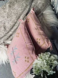 VIAMAJA Tæpper Og Puder|Puder Og Kurve<Pude med fyld - Soft pink boheme - Sæt med 2 stk.