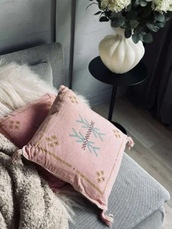 VIAMAJA Tæpper Og Puder|Puder Og Kurve<Pude med fyld - Soft pink boheme - Sæt med 2 stk.
