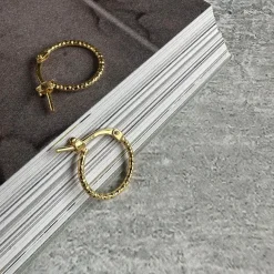 VIAMAJA Hoops<Øreringe Alexa Golden 18K forgyldt