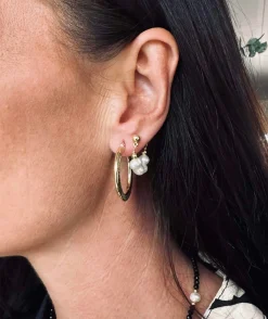 VIAMAJA Hoops<Øreringe Chloe Big Sterling Silver 18K forgyldt