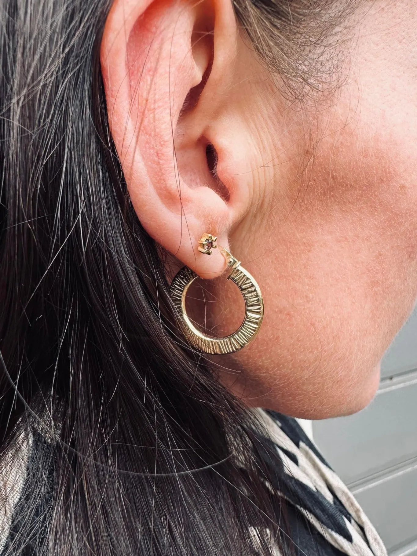 VIAMAJA Hoops<Øreringe Chloe small Sterling Silver 18K forgyldt