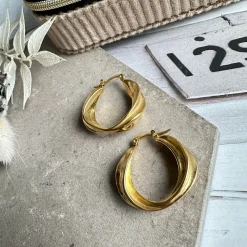 VIAMAJA Hoops<Øreringe Eileen 18K forgyldt