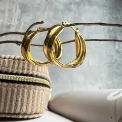 VIAMAJA Hoops<Øreringe Eileen 18K forgyldt
