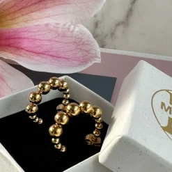 VIAMAJA Hoops|Vandfaste Smykker<Øreringe Gunilla 20 mm - 18k forgyldt