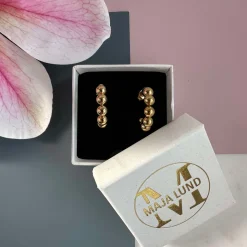 VIAMAJA Hoops|Vandfaste Smykker<Øreringe Gunilla 20 mm - 18k forgyldt