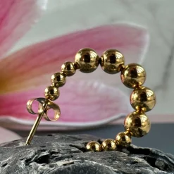 VIAMAJA Hoops|Vandfaste Smykker<Øreringe Gunilla 20 mm - 18k forgyldt