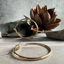 VIAMAJA Hoops<Øreringe Hazel 18k forgyldt