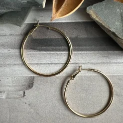 VIAMAJA Hoops<Øreringe Hazel 18k forgyldt