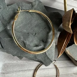 VIAMAJA Hoops<Øreringe Hazel 18k forgyldt