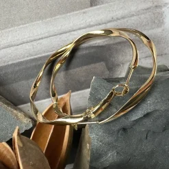 VIAMAJA Hoops<Øreringe Hope snoet Large - 18k forgyldt
