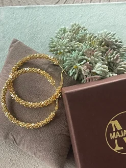 VIAMAJA Hoops<Øreringe INA Hoops Large - 18K forgyldt