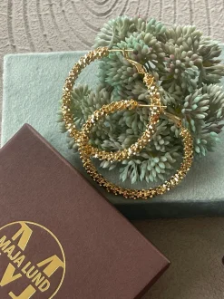 VIAMAJA Hoops<Øreringe INA Hoops Large - 18K forgyldt
