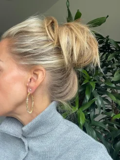 VIAMAJA Hoops<Øreringe INA Hoops Large - 18K forgyldt