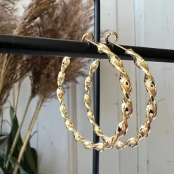 VIAMAJA Hoops<Øreringe Jenna Hoops 18K forgyldt