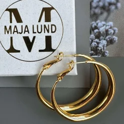 VIAMAJA Hoops<Øreringe Lharni Gold 18K forgyldt