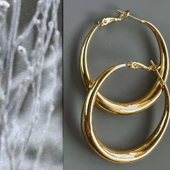 VIAMAJA Hoops<Øreringe Lharni Gold 18K forgyldt