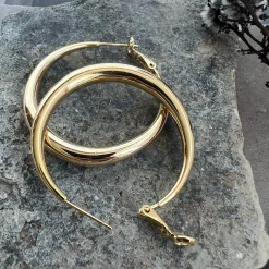 VIAMAJA Hoops<Øreringe Lharni Gold 18K forgyldt