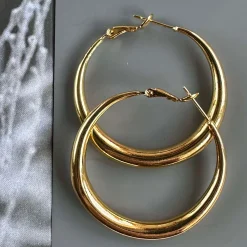 VIAMAJA Hoops<Øreringe Lharni Gold 18K forgyldt