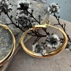 VIAMAJA Hoops<Øreringe Lharni Gold 18K forgyldt