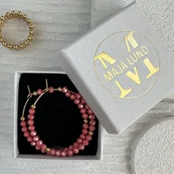 VIAMAJA Hoops<Øreringe Merle – Coral