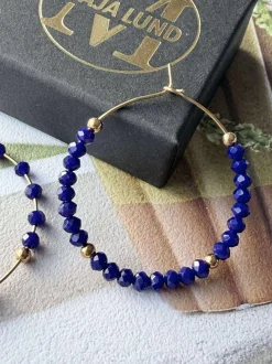 VIAMAJA Hoops<Øreringe Merle – Royal Blue