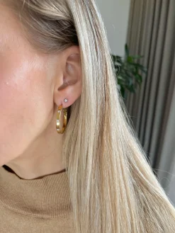 VIAMAJA Restparti<Øreringe Mindy 18k forgyldt