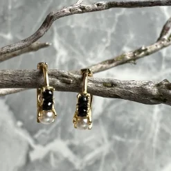 VIAMAJA Hoops<Øreringe Nicola 18K forgyldt