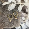 VIAMAJA Perleøreringe<Øreringe Ruby 18K forgyldt