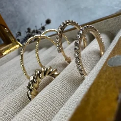 VIAMAJA Hoops<Øreringe Smilla Hoops forgyldt