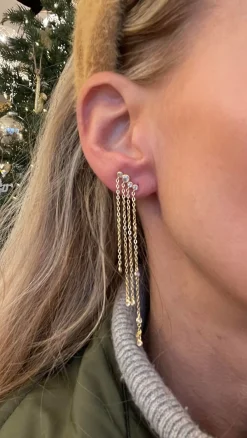 VIAMAJA Restparti<Øreringe Winona forgyldt Sterling Silver