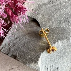 VIAMAJA Ørestikker<Ørestik Single GIA Azur blue 18K forgyldt - 1 stk