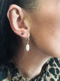 VIAMAJA Ørestikker<Ørestikker GIA – Black 18K forgyldt
