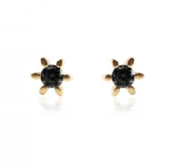 VIAMAJA Ørestikker<Ørestikker GIA – Black 18K forgyldt