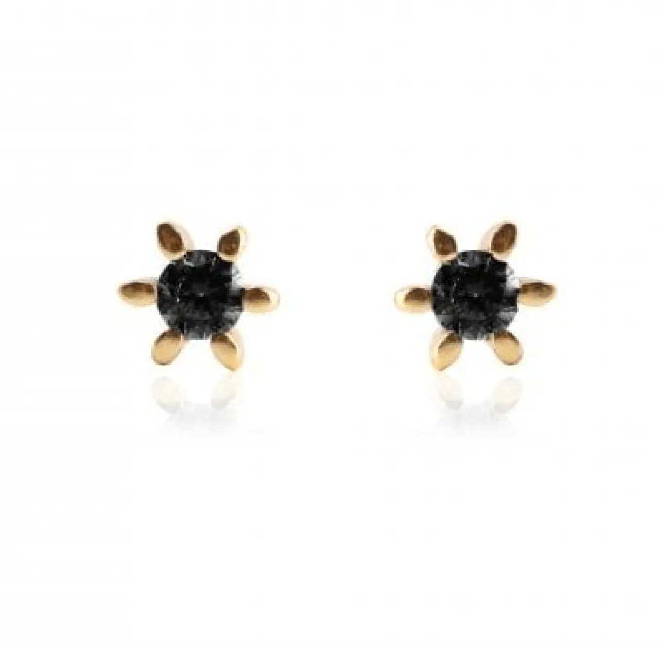 VIAMAJA Ørestikker<Ørestikker GIA – Black 18K forgyldt